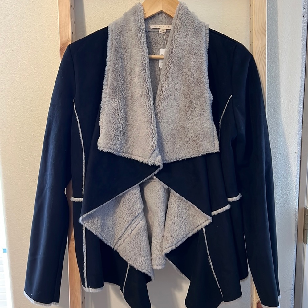 Lovestitch faux suede jacket